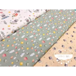 Algodón infantil Hipopótamos