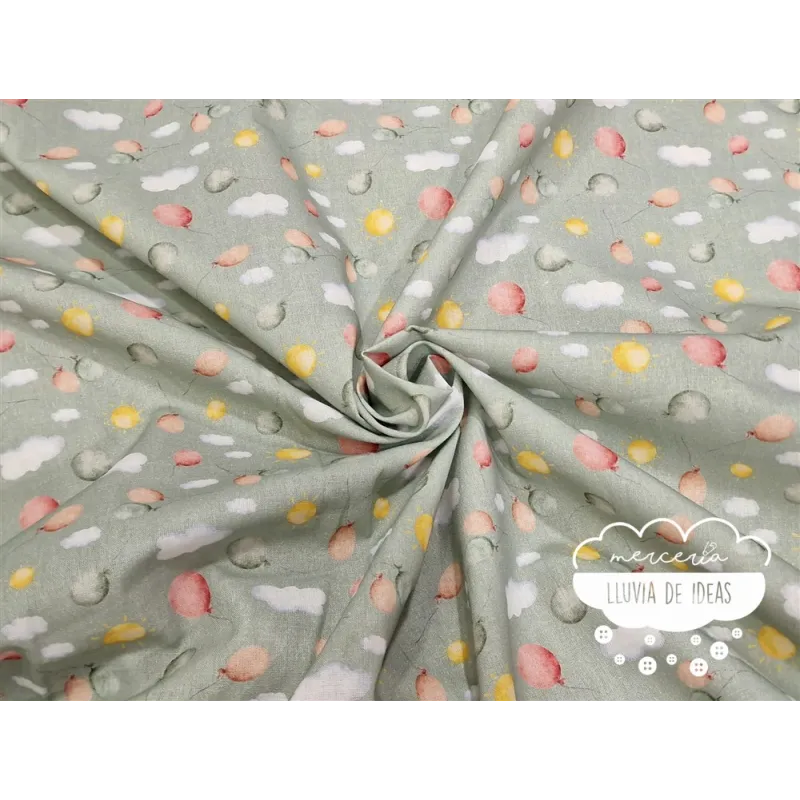 Algodón infantil Hipopótamos