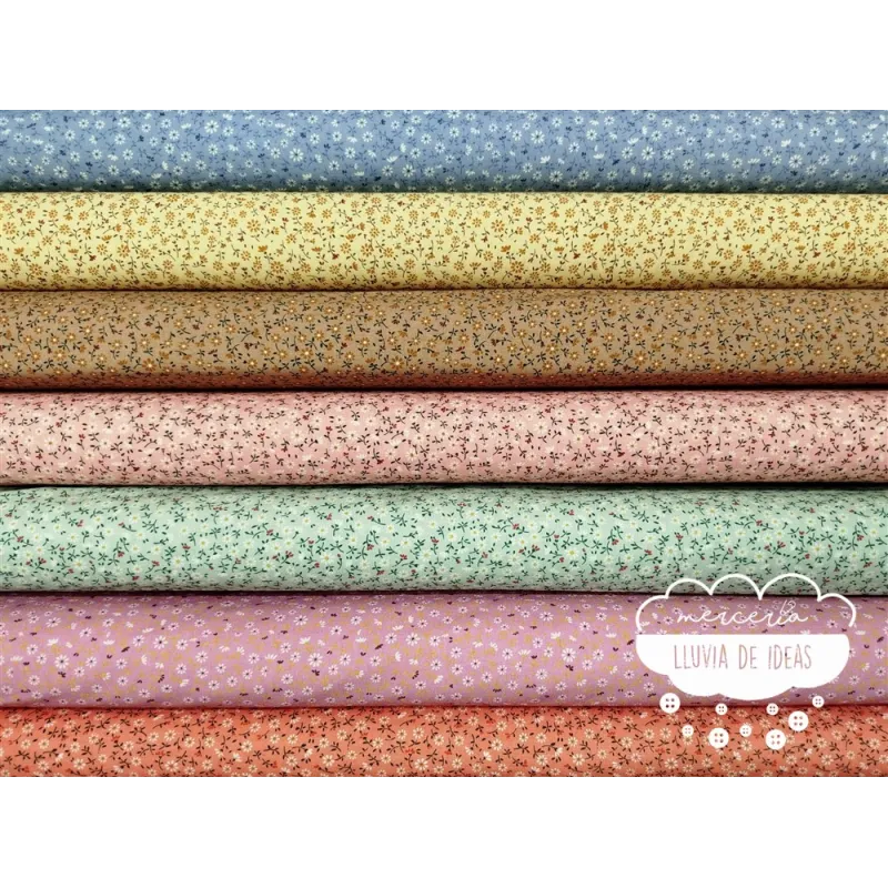 Algodón Flores Margaritas mini