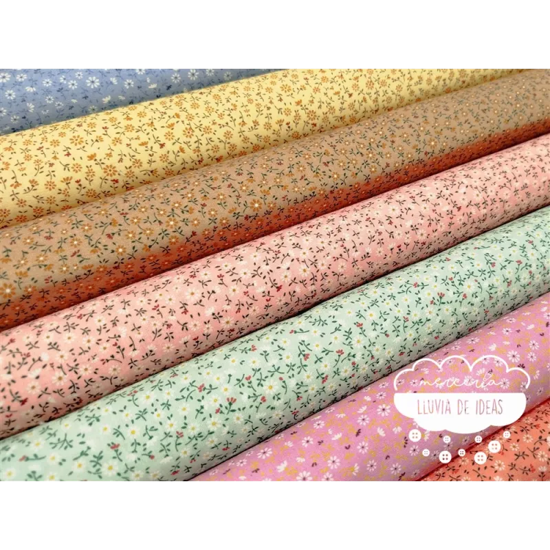 Algodón Flores Margaritas mini