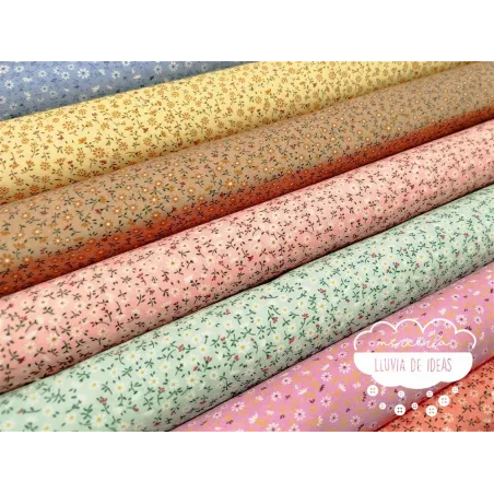 Algodón Flores Margaritas mini