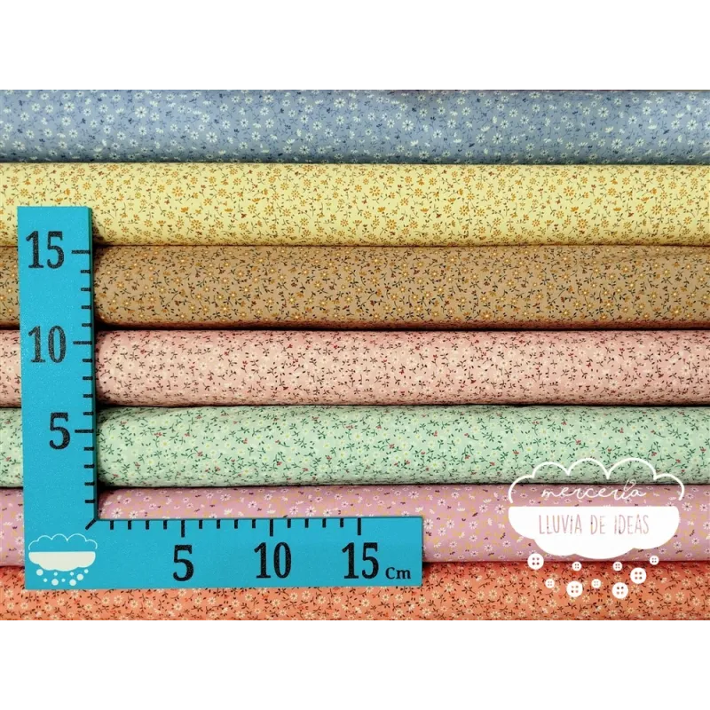 Algodón Flores Margaritas mini