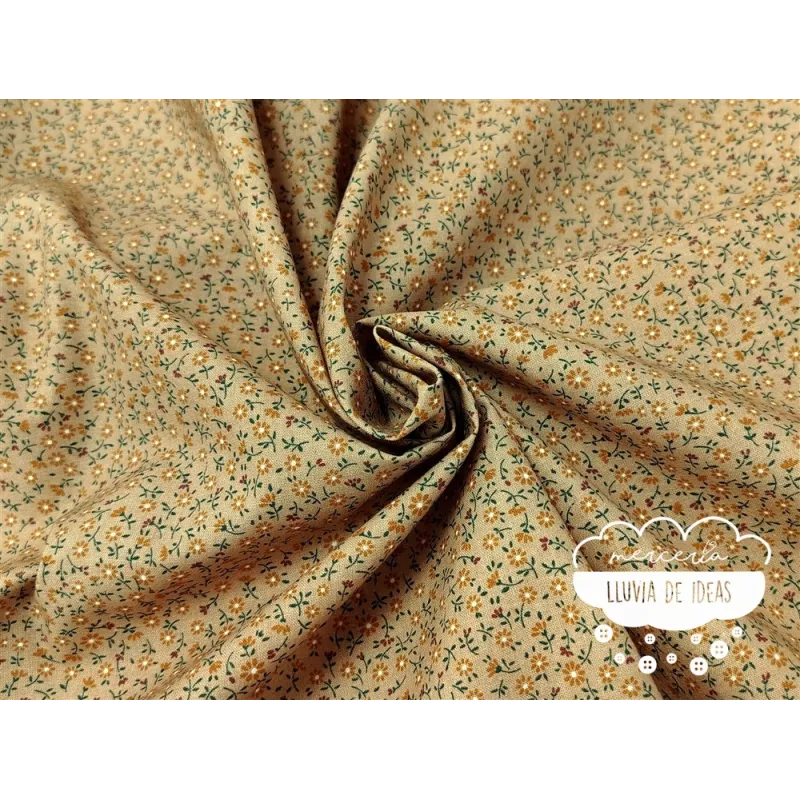 Algodón Flores Margaritas mini