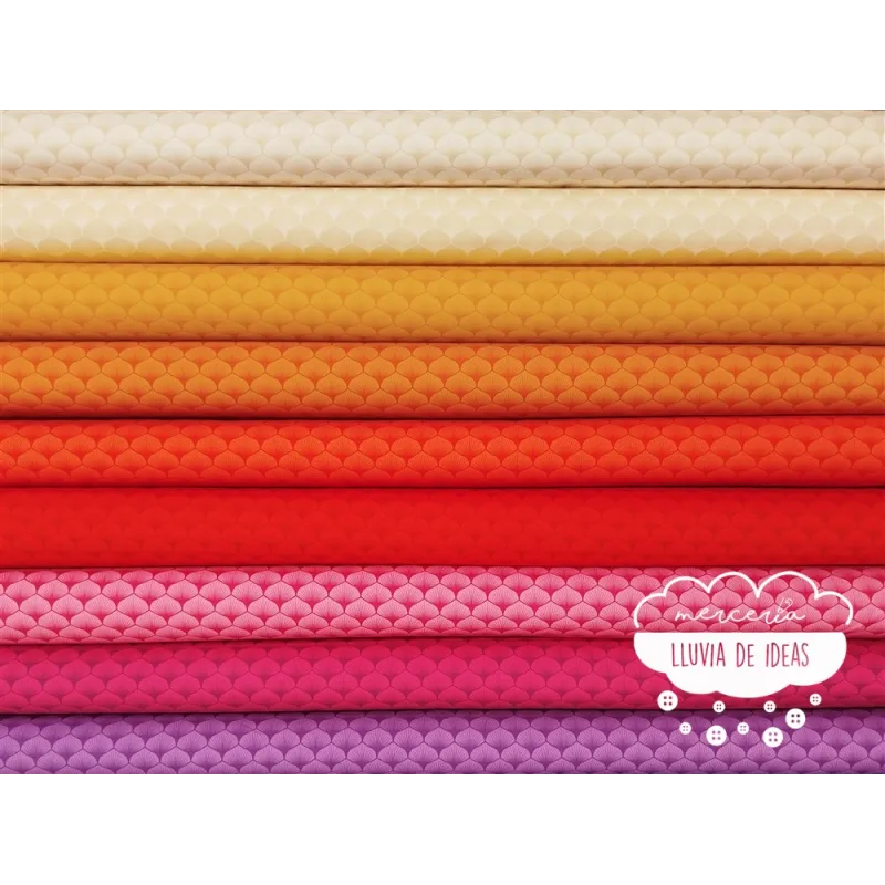 Algodón estampado Hojas