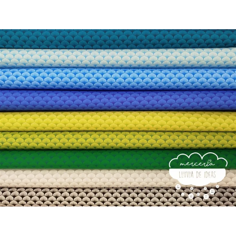 Algodón estampado Hojas