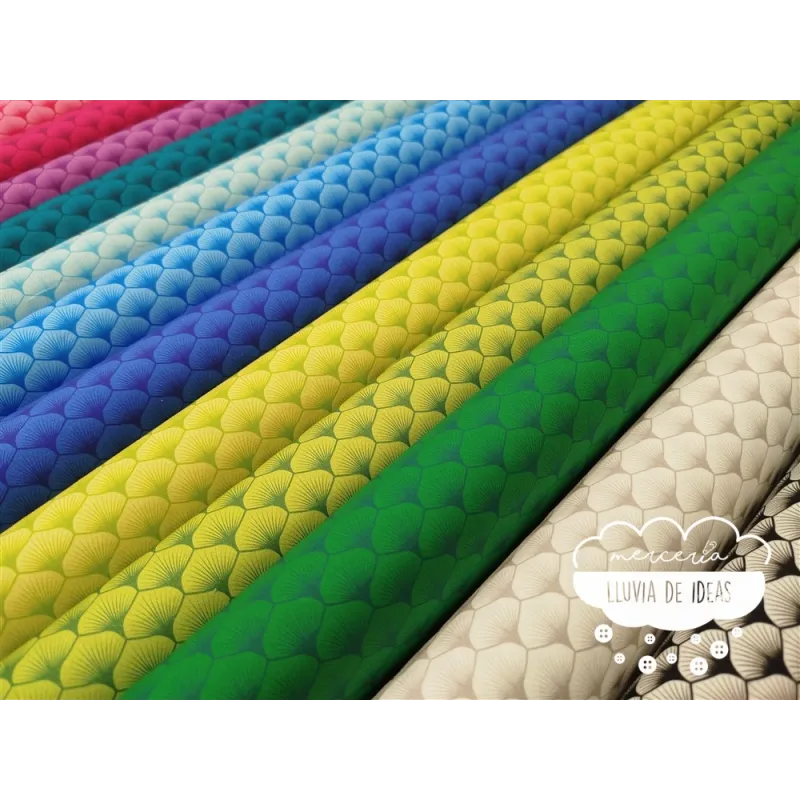 Algodón estampado Hojas