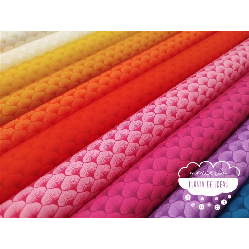 Algodón estampado Hojas