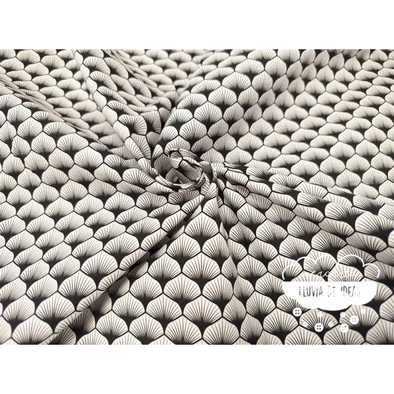 Algodón estampado Hojas