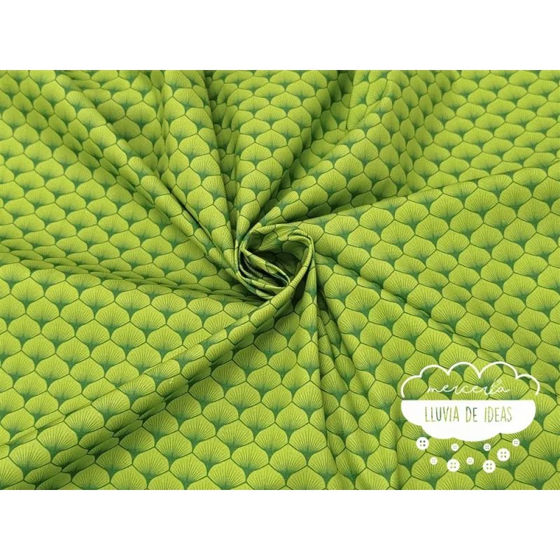 Algodón estampado Hojas