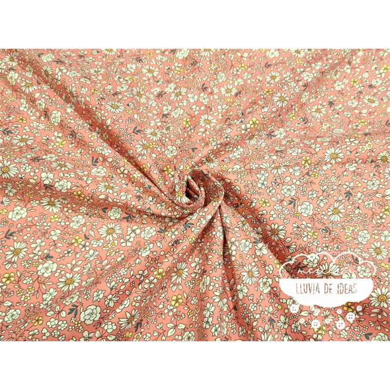 Algodón Flores Jardín Margaritas