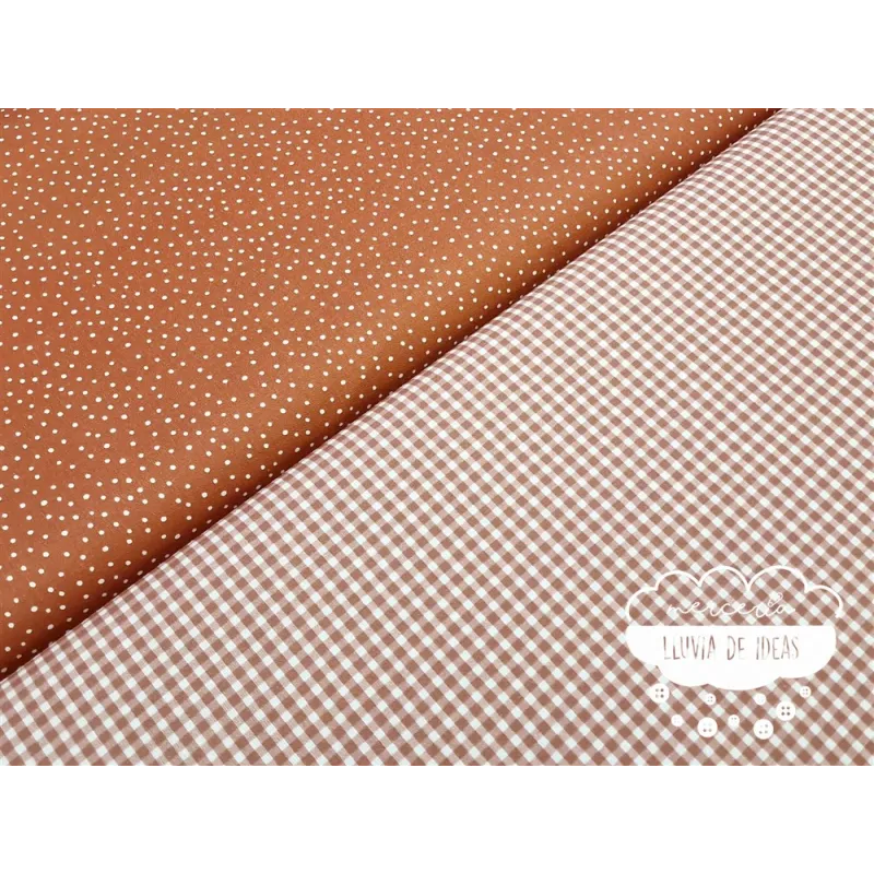 Algodón coordinado Teja