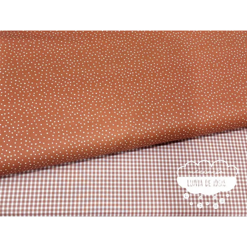 Algodón coordinado Teja