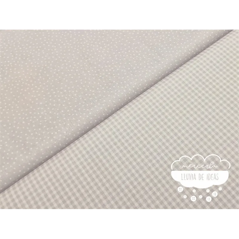 Algodón coordinado Gris