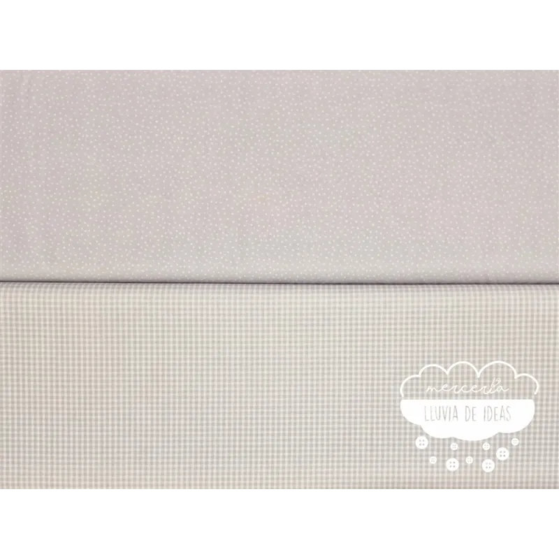 Algodón coordinado Gris