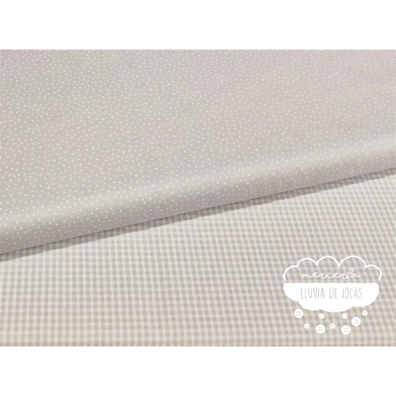 Algodón coordinado Gris