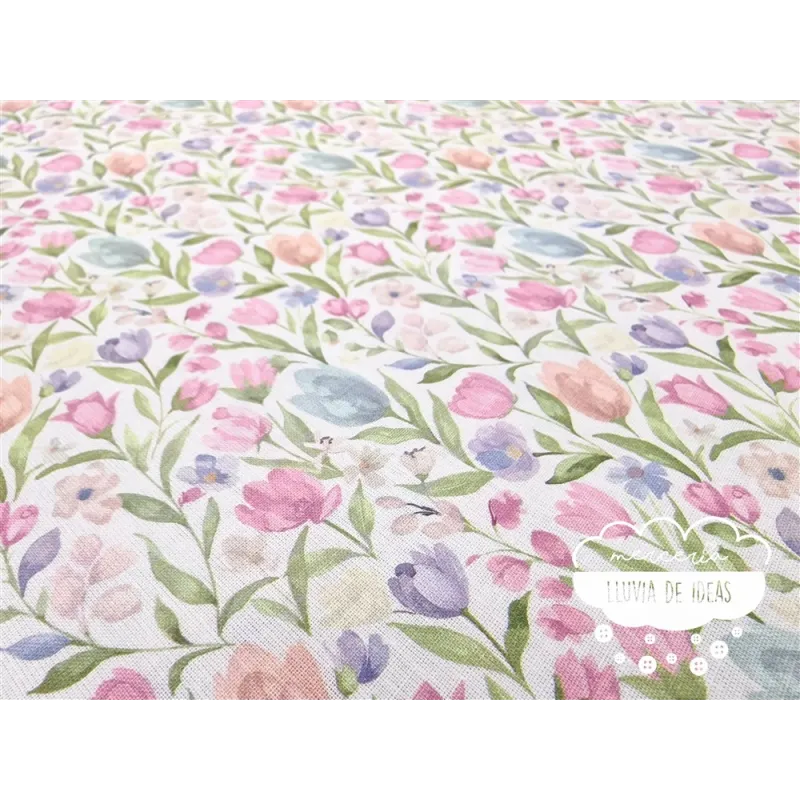 Algodón flores Tulipanes