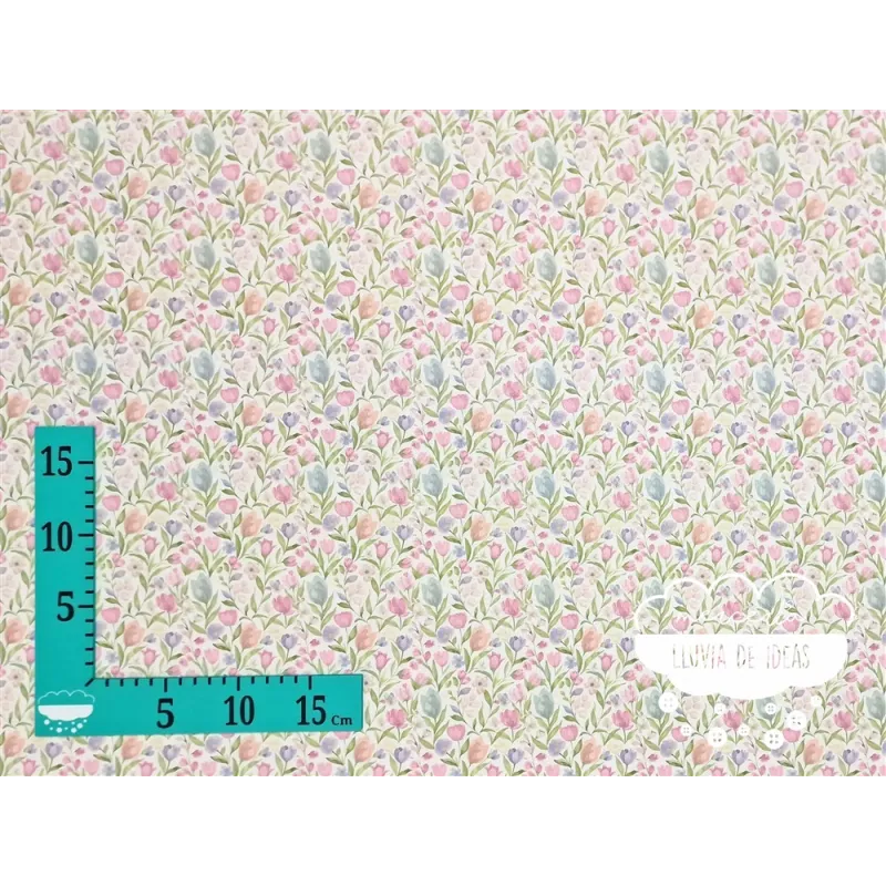 Algodón flores Tulipanes