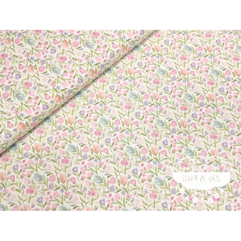 Algodón flores Tulipanes