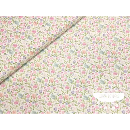 Algodón flores Tulipanes