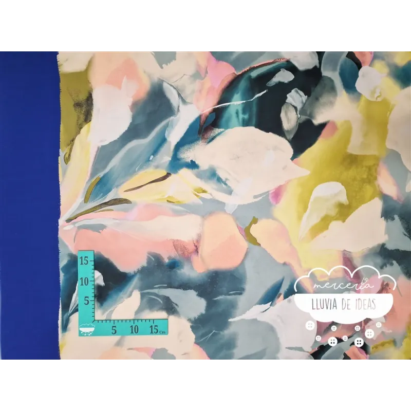 Piel de ángel estampación digital Blue