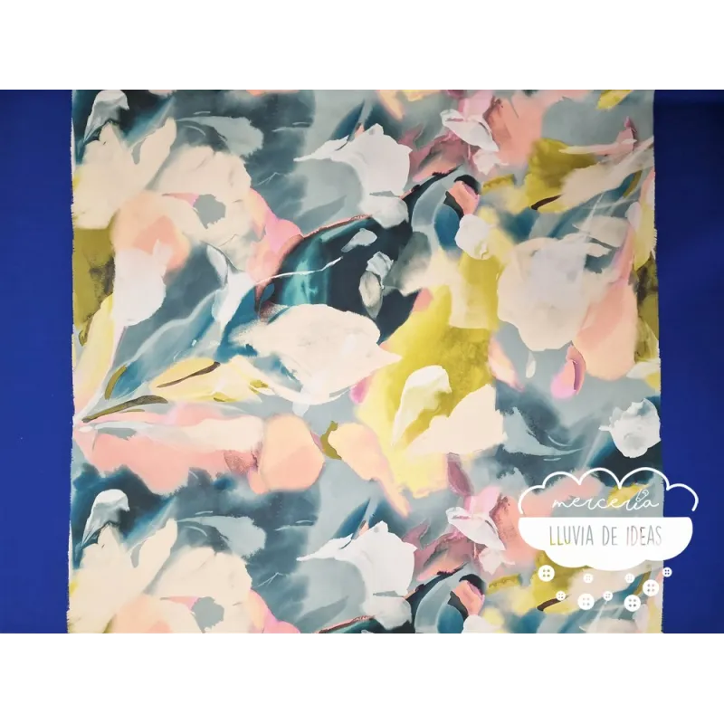 Piel de ángel estampación digital Blue