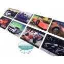 Parches serigrafiados termoadhesivos - Colección Coches Mercería Lluvia de Ideas