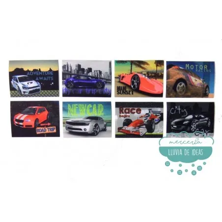 Parches Serigrafiados Termoadhesivos - Colección Coches