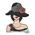 Parche para ropa Mujer Sombrero