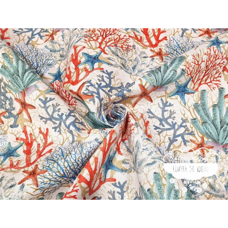 Mantelería antimanchas Corales