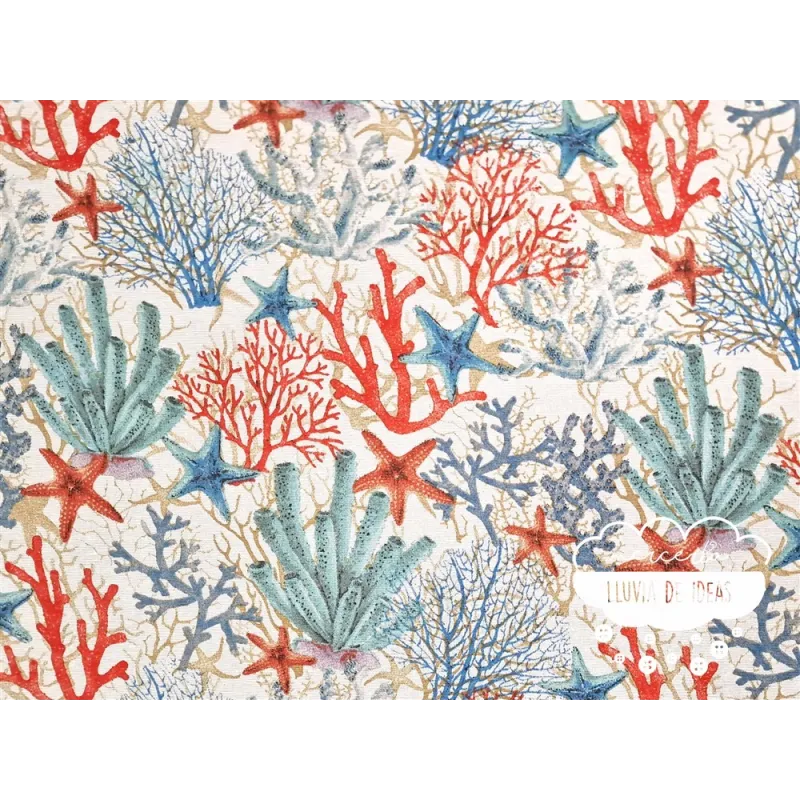 Mantelería antimanchas Corales