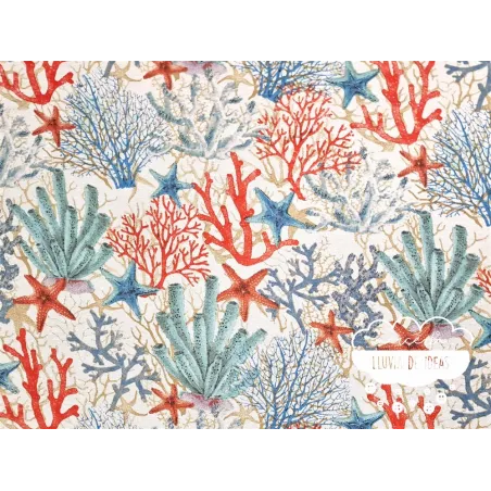 Mantelería antimanchas Corales