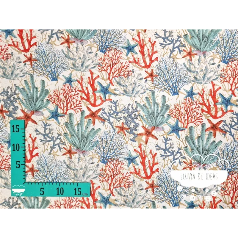 Mantelería antimanchas Corales