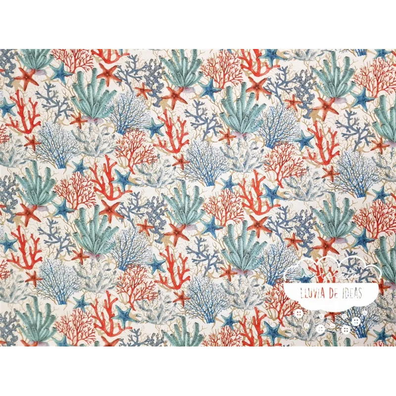 Mantelería antimanchas Corales