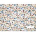 Loneta estampada Postales marineras