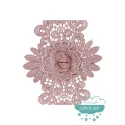 Aplicación bordada Flor Guipur Gisela