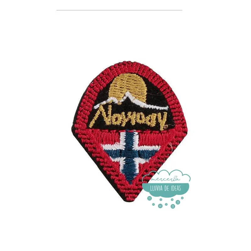 Parche bordado termoadhesivo Norway