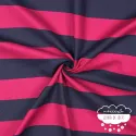 Canvas Rayas anchas Fucsia y Marino