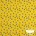 Waffle lunares fondo mostaza