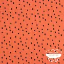 Waffle lunares fondo teja