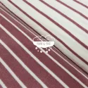 Punto rizo rayas Marsala oscuro