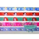 Cinta de raso o satén estampado - Colección Princesas Disney y Olaf