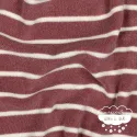 Punto rizo rayas Marsala oscuro