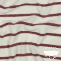 Punto rizo rayas Marsala oscuro