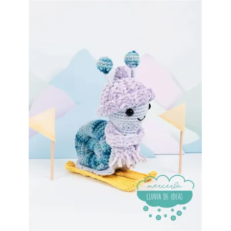 Kit Amigurumi Caracol esquiador DMC
