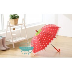 Paraguas automático infantil con silbato - Fresa
