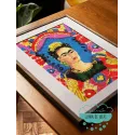 Kit punto de Cruz Frida Khalo DMC