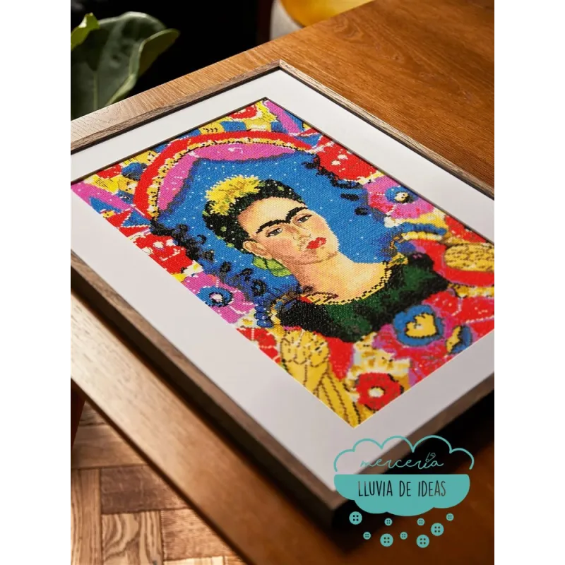 Kit punto de Cruz Frida Khalo DMC