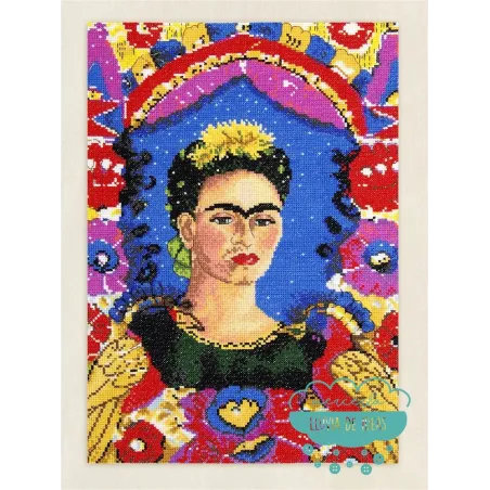 Kit punto de Cruz Frida Khalo DMC