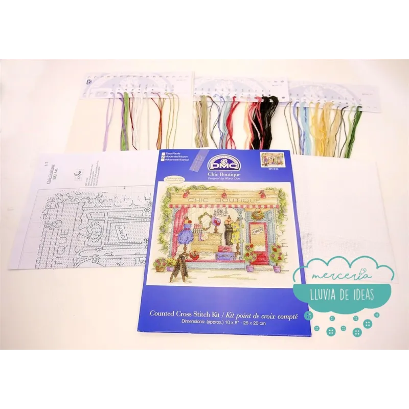 Kit punto de Cruz Chic Boutique DMC