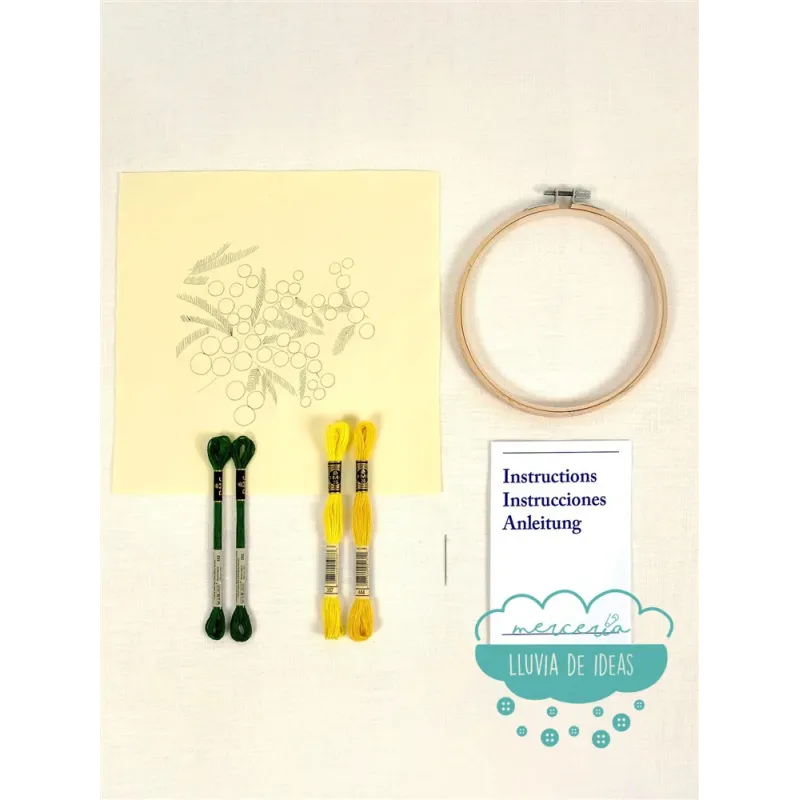 Kit bordado Mimosas DMC